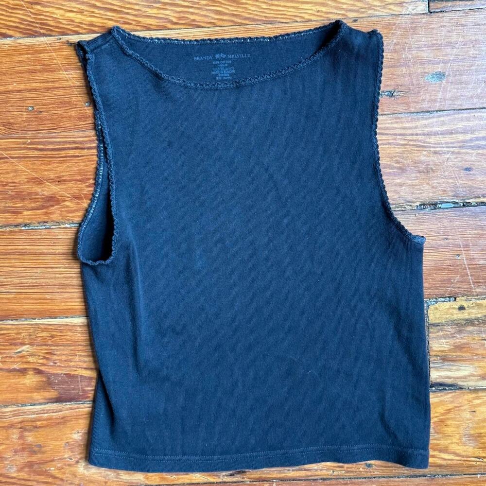 Brandy melville black cotton tank